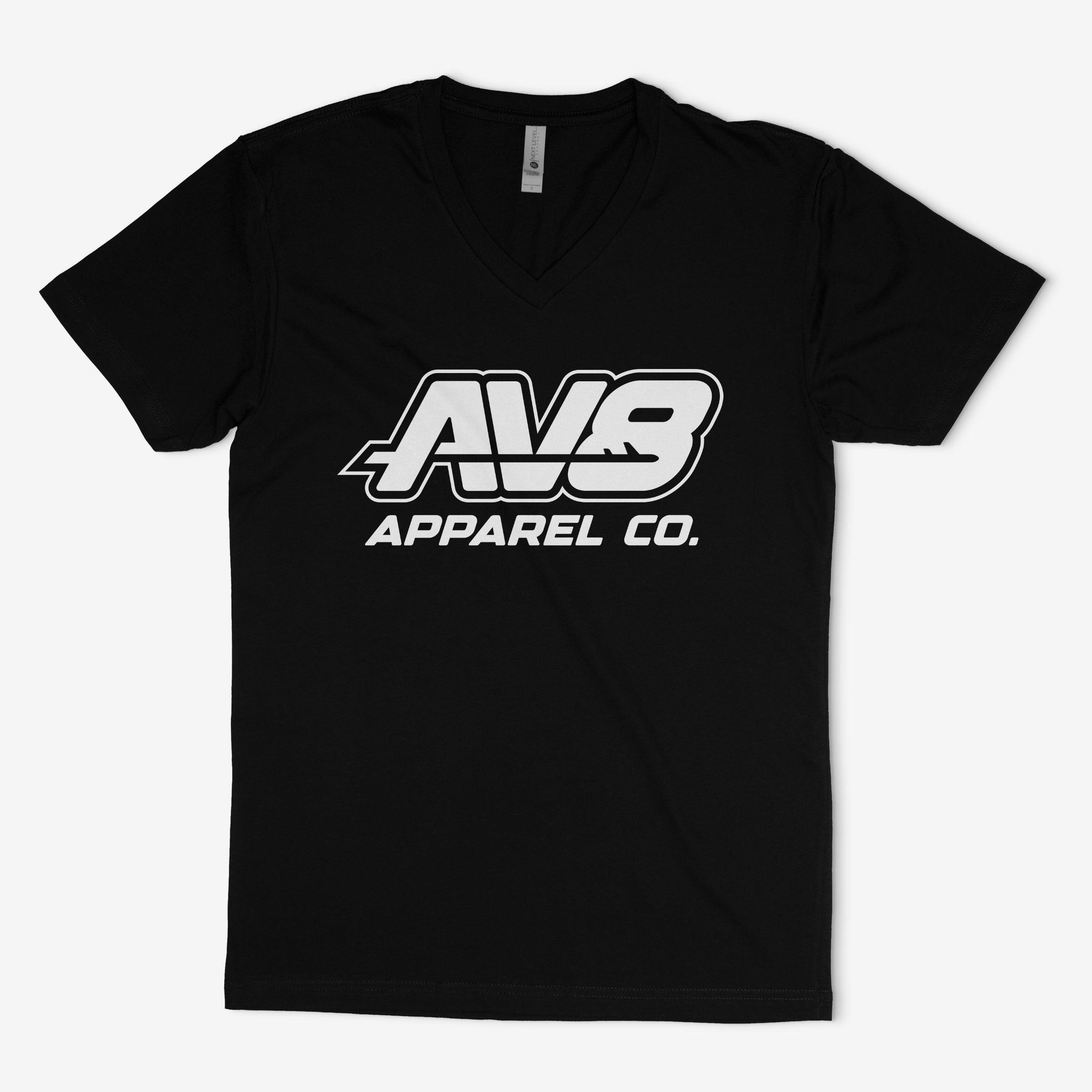 Women's AV8 Apparel Co. Center Chest Logo V Neck T-Shirt