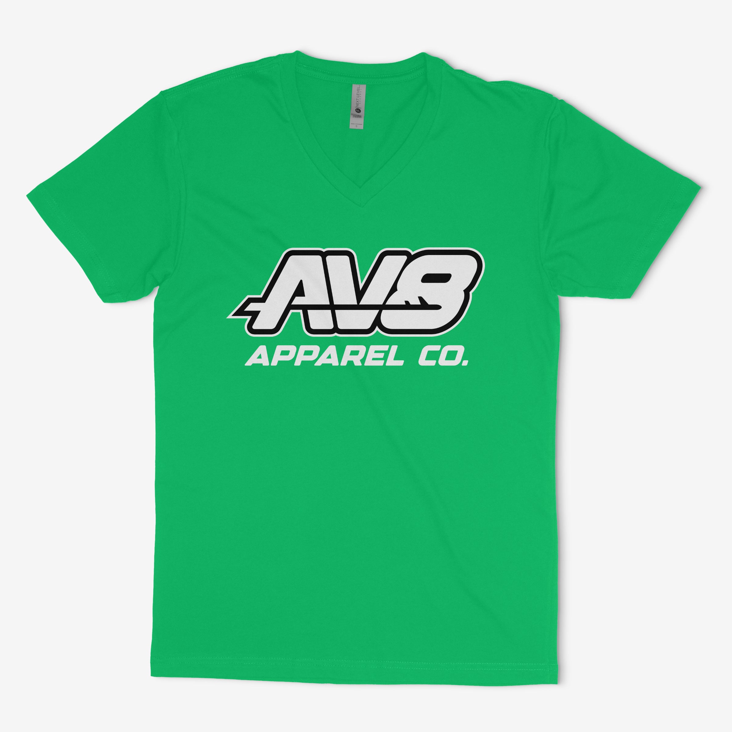 Women's AV8 Apparel Co. Center Chest Logo V Neck T-Shirt