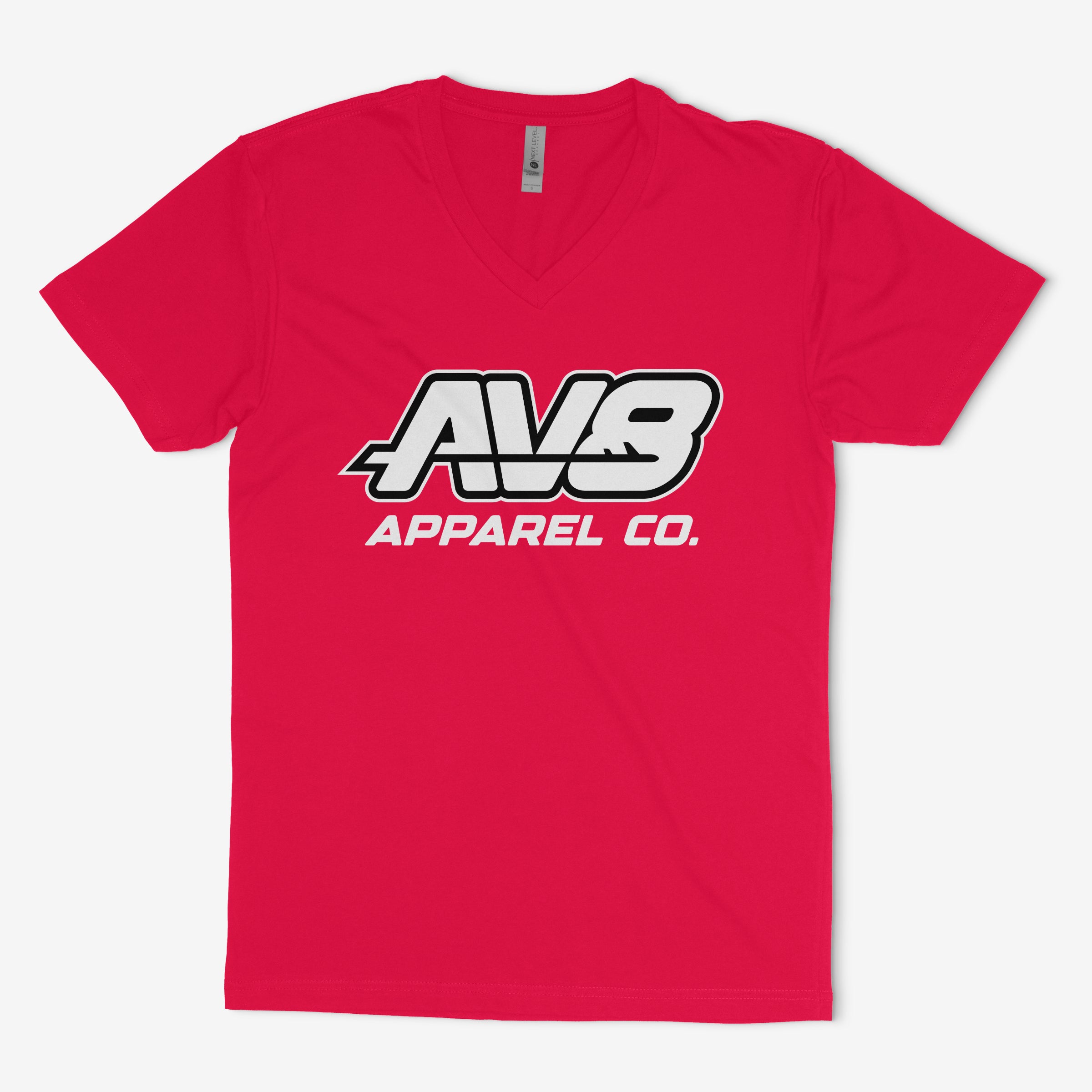 Women's AV8 Apparel Co. Center Chest Logo V Neck T-Shirt